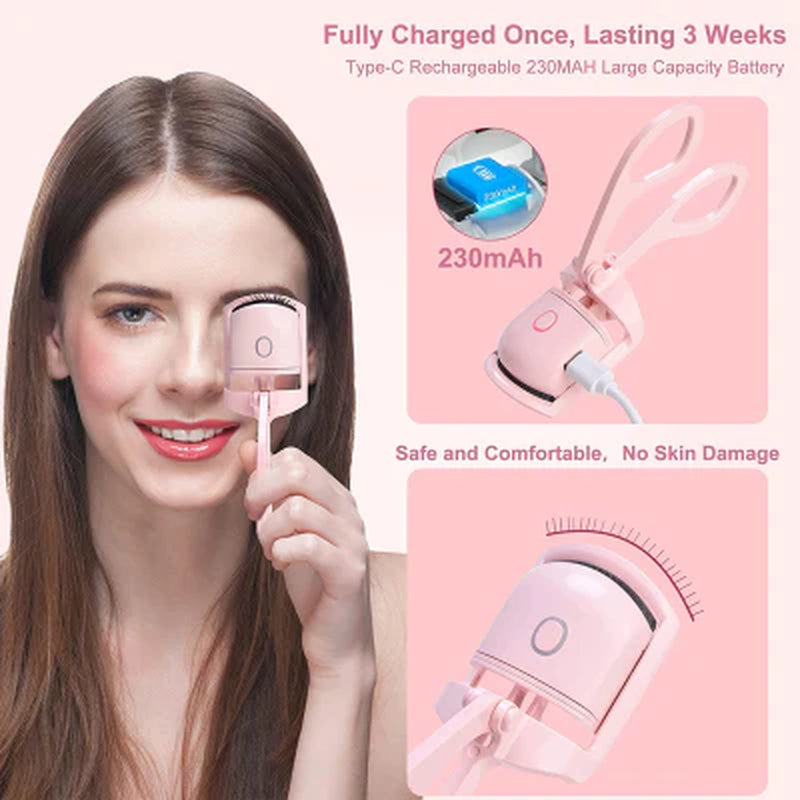 Transform Your Look with the Ultraglow Electric Eyelash Curler - Achieve Stunning, Long-Lasting Curls Effortlessly!