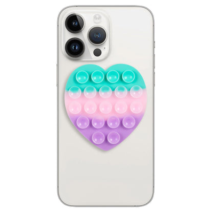 Colorful Heart Pop-It Phone Holder for iPhone & Android